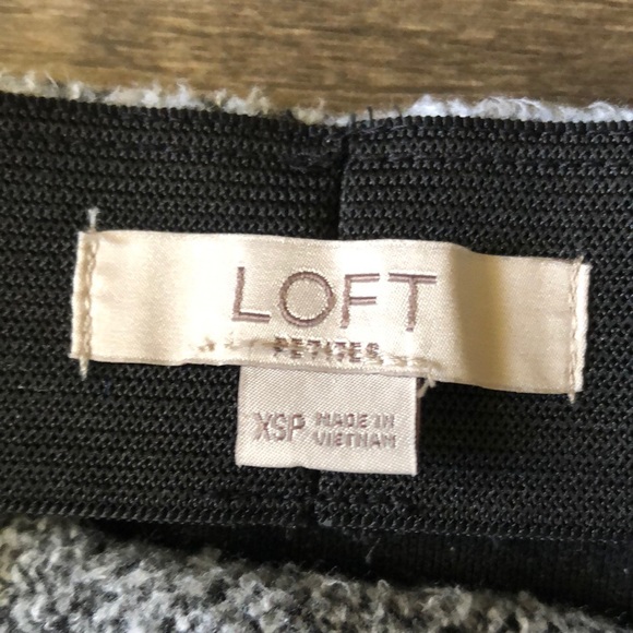 Loft Gray Fleece Skater Skirt size XSP - Picture 3 of 7